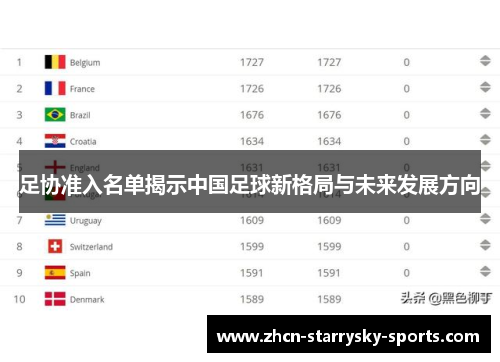 足协准入名单揭示中国足球新格局与未来发展方向