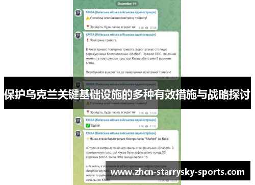 保护乌克兰关键基础设施的多种有效措施与战略探讨
